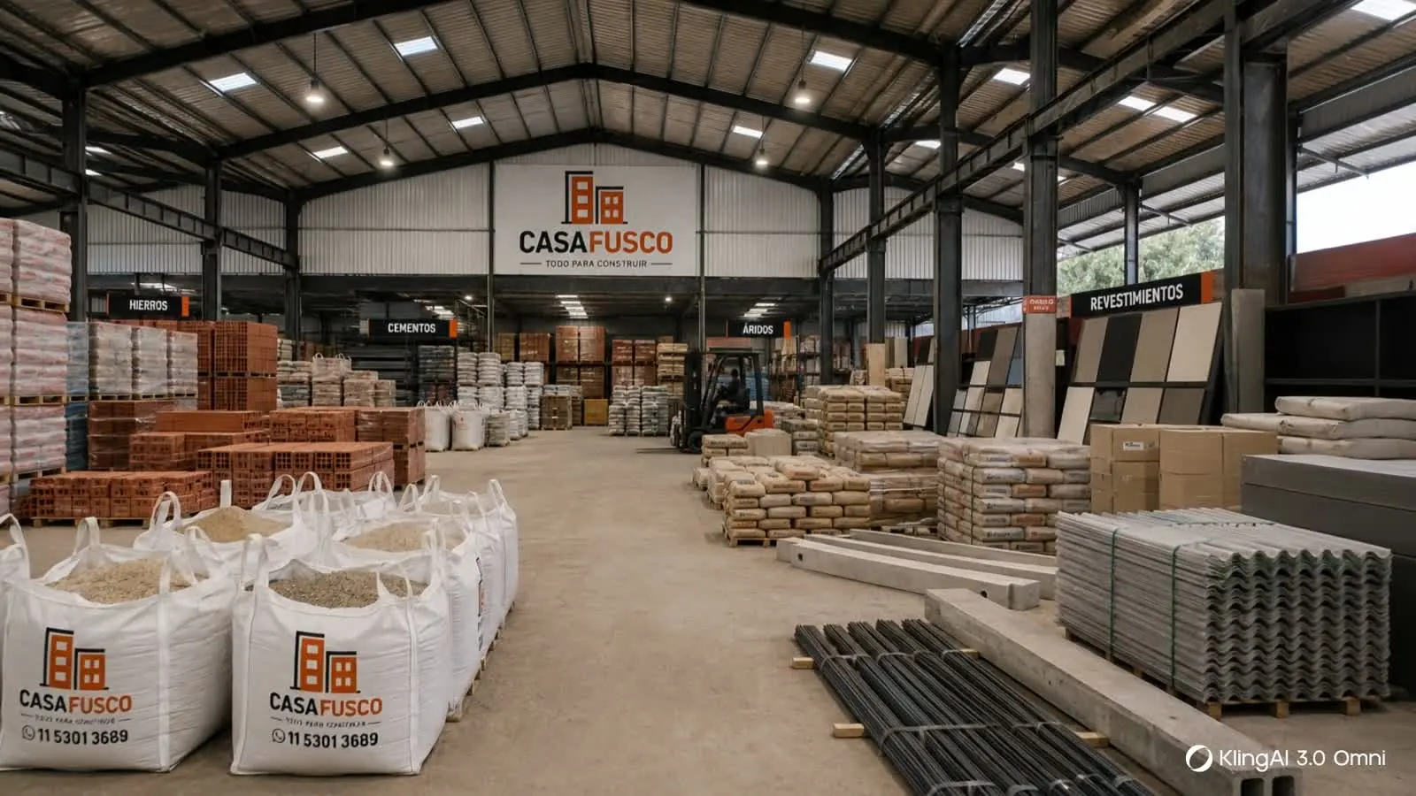 Depósito de Casa Fusco, corralón de materiales de construcción en José C. Paz